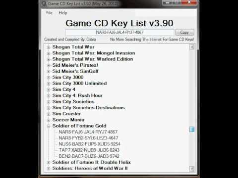 free cd keys pc